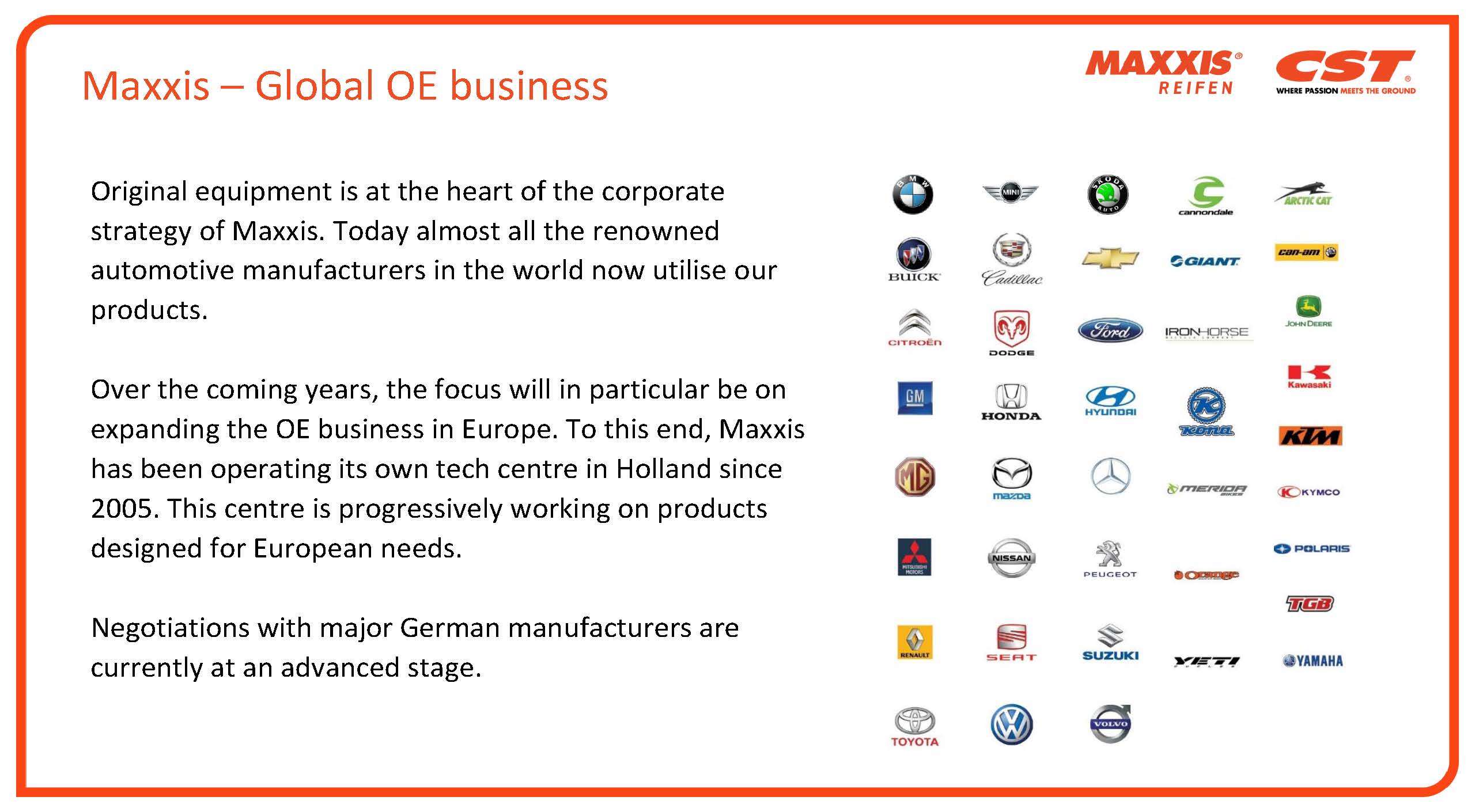 Maxxis Global OE Business Thumb